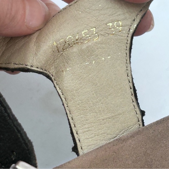 ROMIKA Nevis 05 Black Perforated Leather Wedge Heel Sandal Size 39 8.5 - Picture 9 of 12